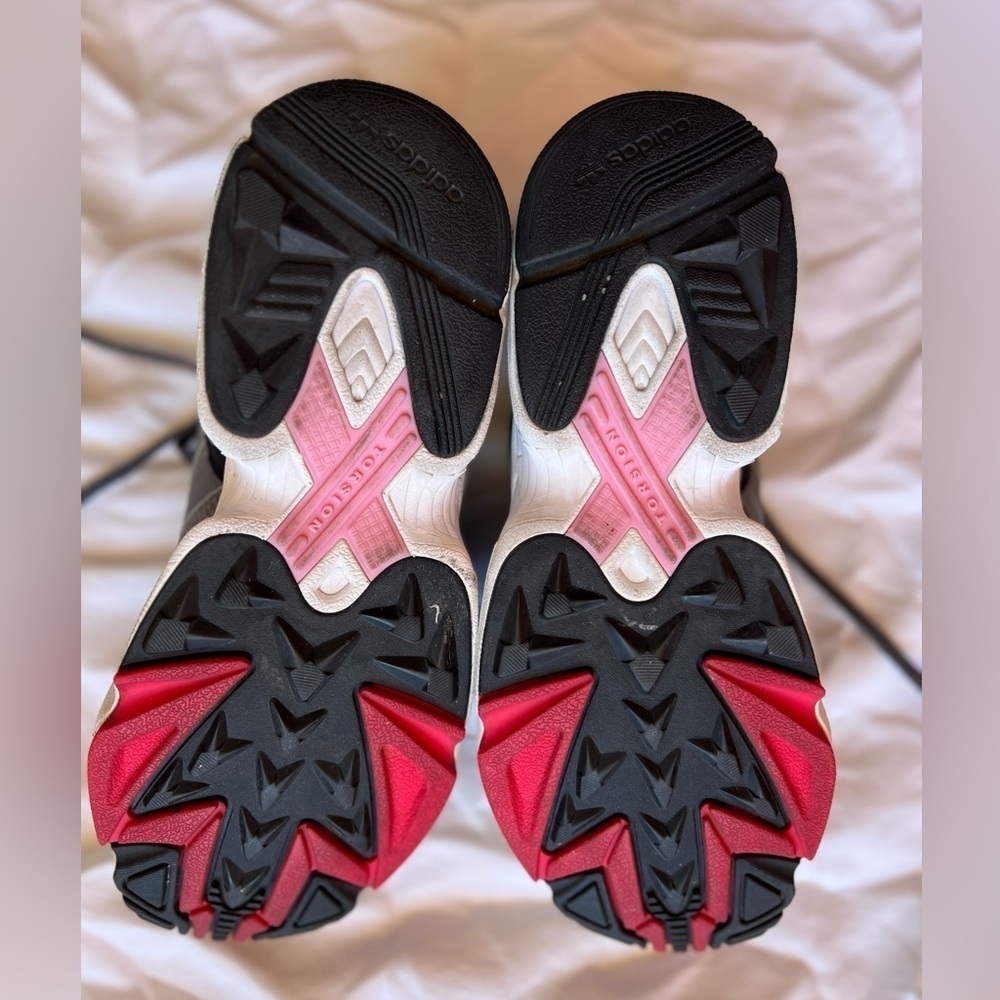 Adidas Yung 96 F35274 Gray Black Pink Running Shoes Sneakers Size M7/W8 - Picture 6 of 6
